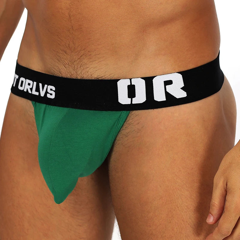 Sexy jockstrap thongs g-strings cotton string homme men's underwear