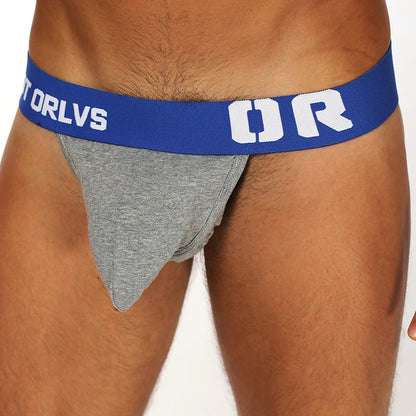 Sexy jockstrap thongs g-strings cotton string homme men's underwear