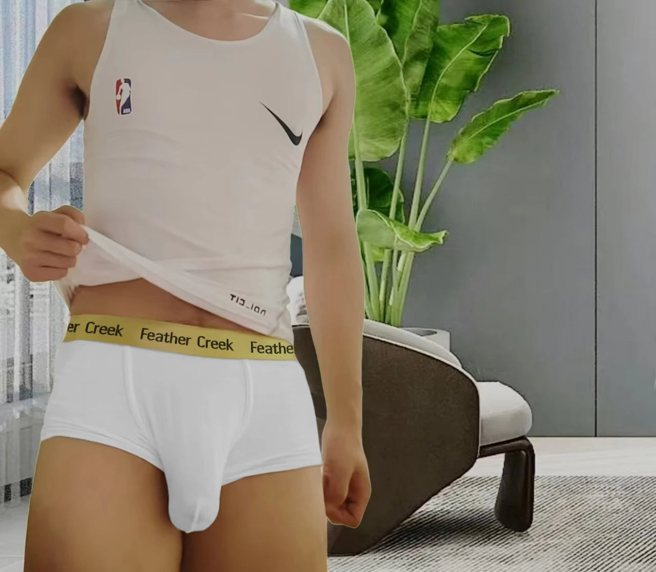 U-shaped large bag men's underwear