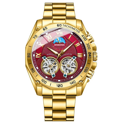 BINBOND Luxury Men Quartz Watches Fashion Concept Decorative Dial Casual Military Sports Wristwatch Waterproof Men's Clock