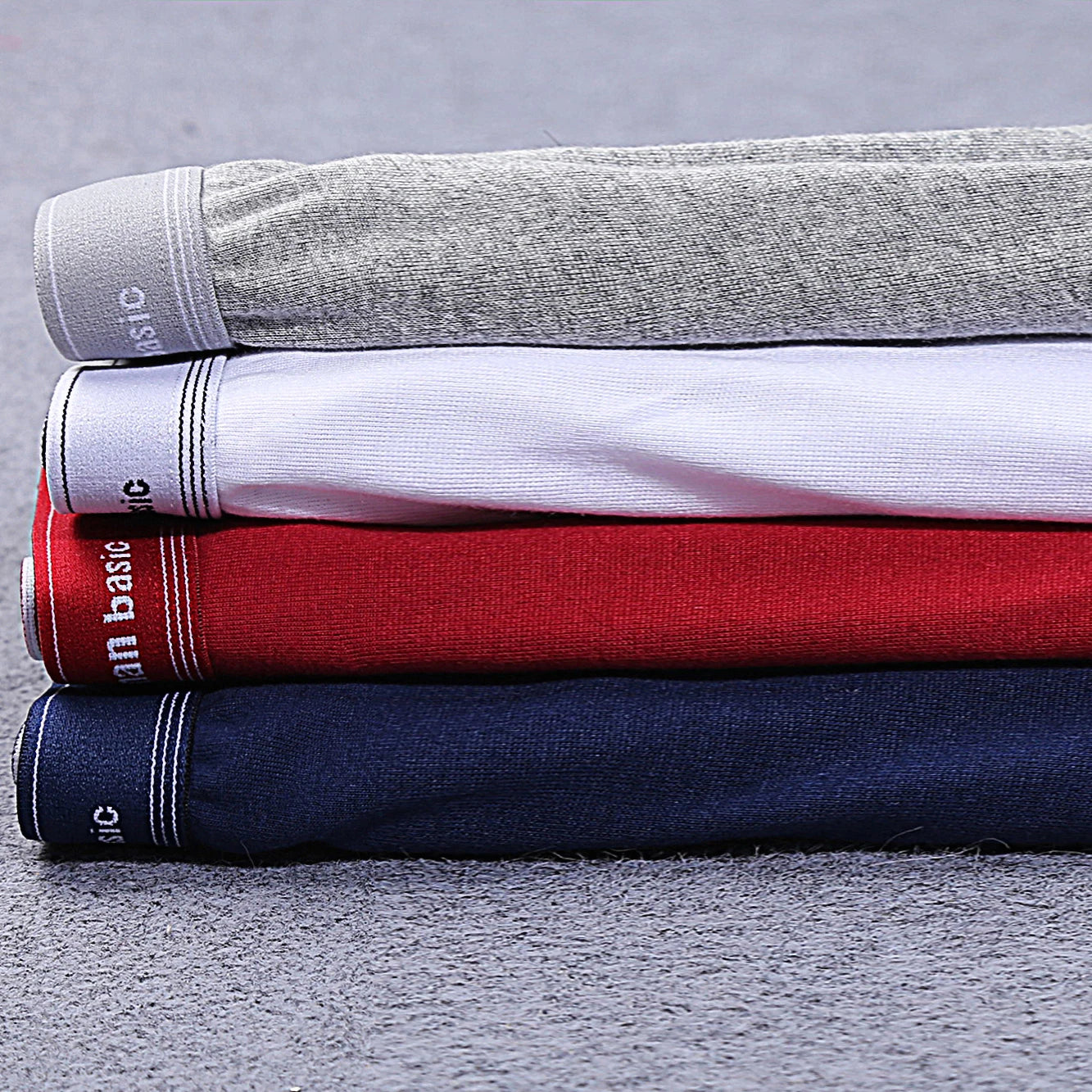 1/4pcs Men High Fork Cotton Briefs