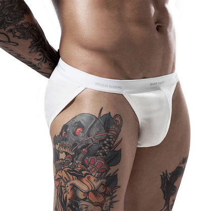 1/4pcs Men High Fork Cotton Briefs