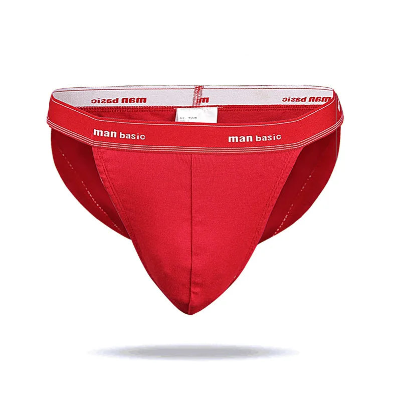 1/4pcs Men High Fork Cotton Briefs