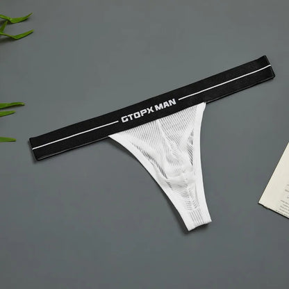 Sexy Mesh Transparent Men Thongs