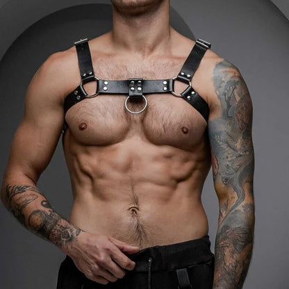 Fashion Men Sexy Fetish Leather Harness Bondage Body Lingerie Harness Gay Adult Adjustable BDSM Erotic Gallowses Belts Harness