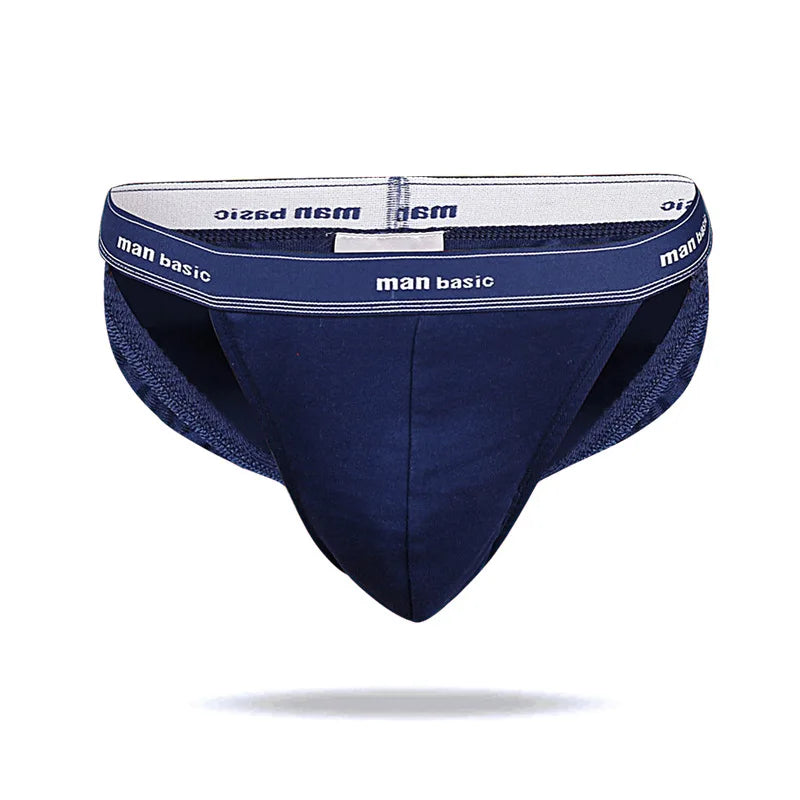 1/4pcs Men High Fork Cotton Briefs