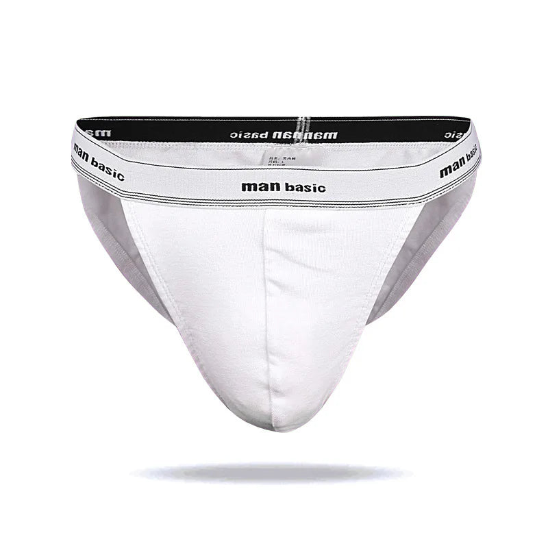 1/4pcs Men High Fork Cotton Briefs