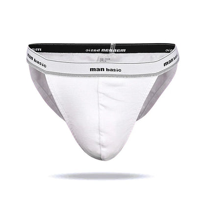 1/4pcs Men High Fork Cotton Briefs