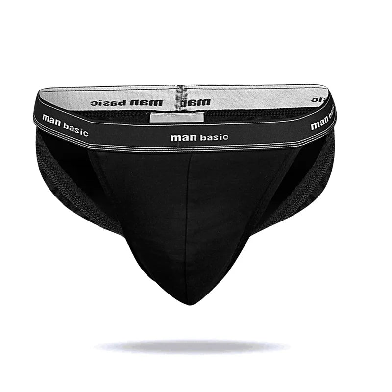 1/4pcs Men High Fork Cotton Briefs